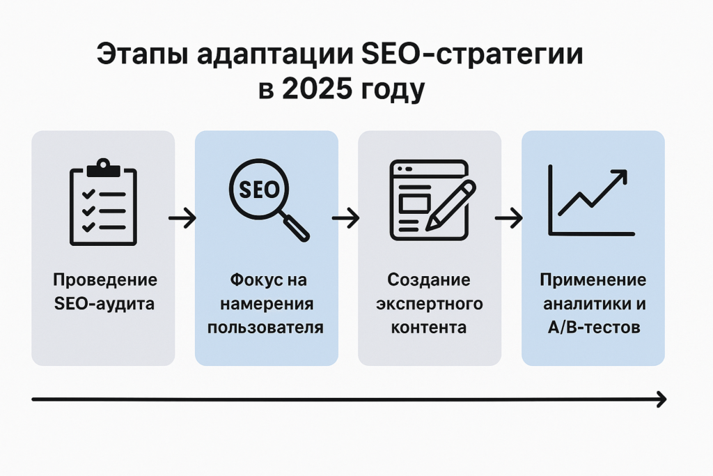 Этапы адаптации SEO-стратегии в 2025 году