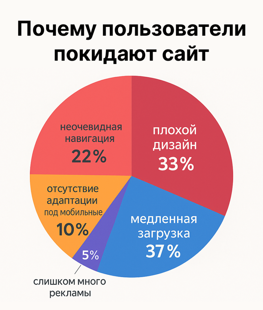 Почему пользователи покидают сайт