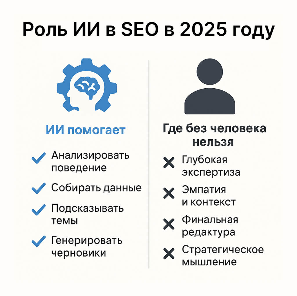 Роль ИИ в SEO в 2025 году